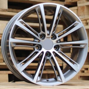 B528_000000003501 R18x8 5X120 ET 34 72.6 B528 (FE010) Grey Polished+Powder Coating (MGPC) For BMW (K4)