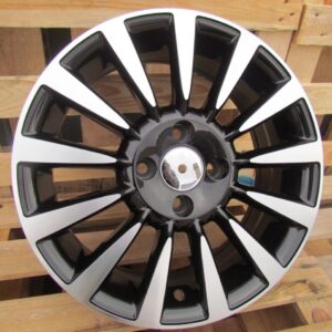 R15x6 4X98 ET 35 58.1 BK743 Black Polished (MB) For FIAT (R)