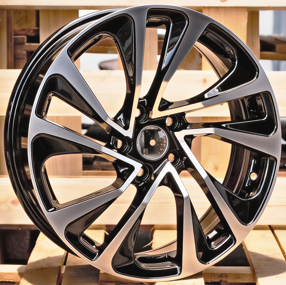 R17x7 5X108 ET 25 65.1 E1011 (FR387) Black Polished (MB) For CITRO (D4+R)