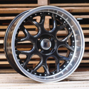FR762_000000003662 R17x8.5 3X112 ET 20 57.1 FR762 Black+Polished Lip (BLPL) For SMART (R) (BRABUS Style (AKC 60 Eur)Front+Rear)