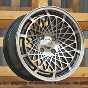 R15x8 4X100 ET 25 73.1 LU519 Black Polished (MB) For RACIN (P1)