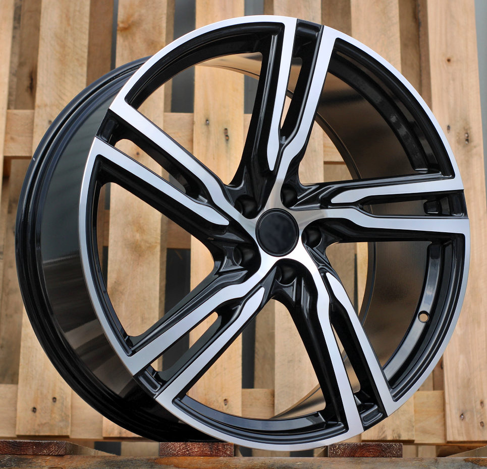 R18x8 5X108 ET 50 63.3 FE161 (BK5399) Black Polished (MB) For VOLVO (K4)