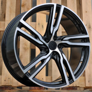 R18x8 5X108 ET 42 63.3 FE161 (BK5399) Black Polished (MB) For VOLVO (K4+K2)