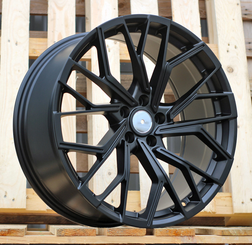 R21x9 5X112 ET 31 66.5 F760 (YF0466) Black Half Matt (BLHM) For AUD (K7) (HYBRID FORGED)