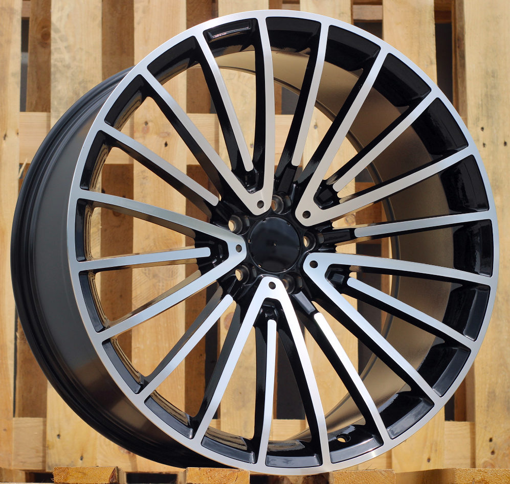 R18x9.5 5X112 ET 45 66.6 MR532 (8337R) Black Polished (MB) For MER (Z5) (Rear+Front)