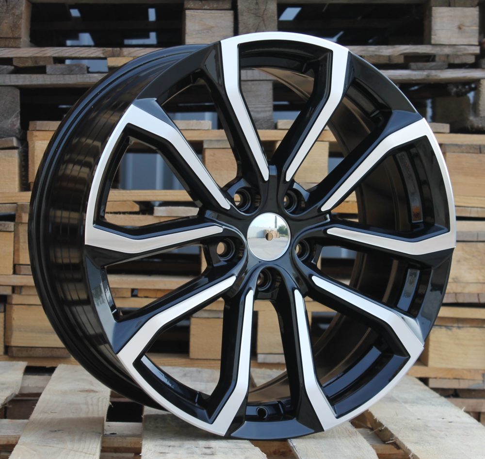 R19x8 5X108 ET 42 67.1 V515 (FE133) Black Polished (MB) For VOLVO (Z5)