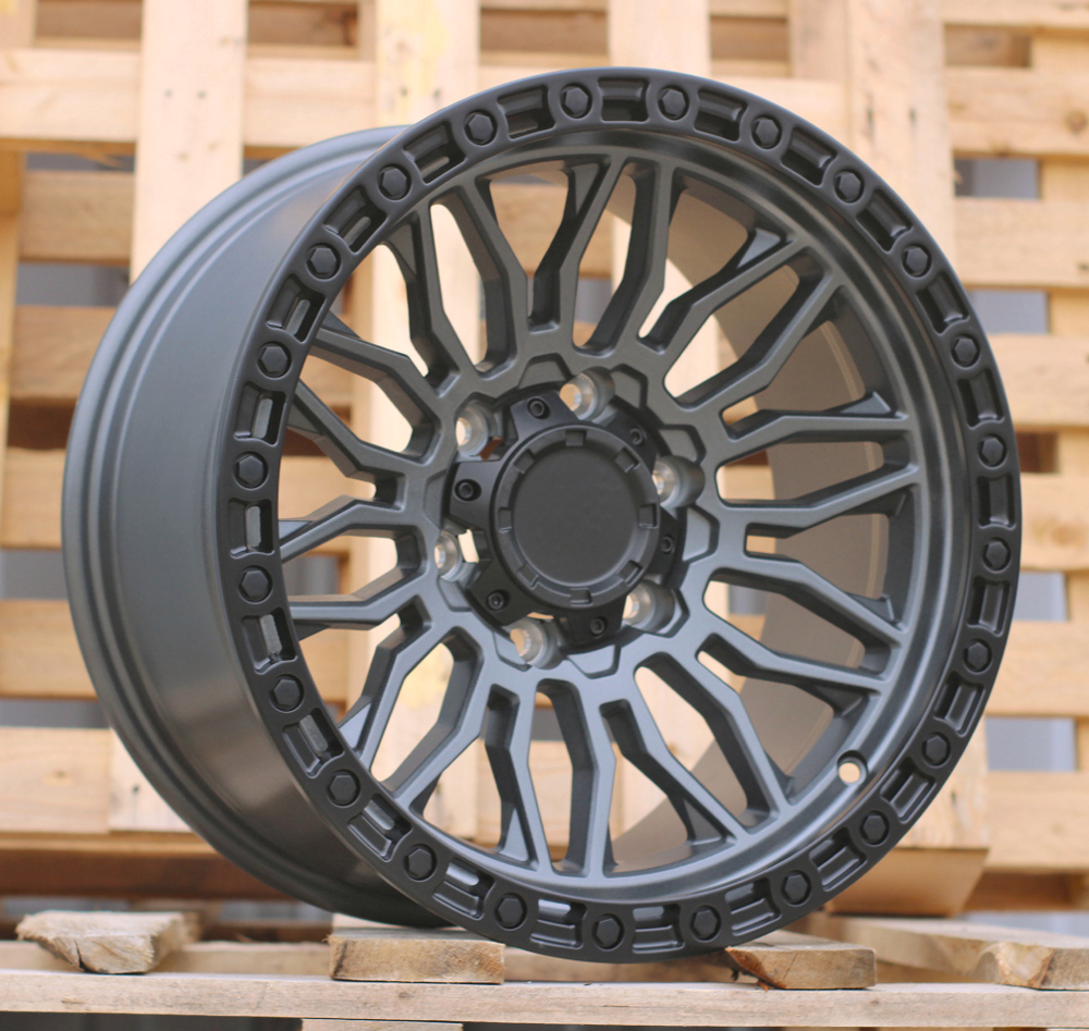 R17x9 6X139.7 ET 0 110.1 H975D Gun Metal+Matt Lip (GMML) For 4X4 (Z5) (FUEL Style)