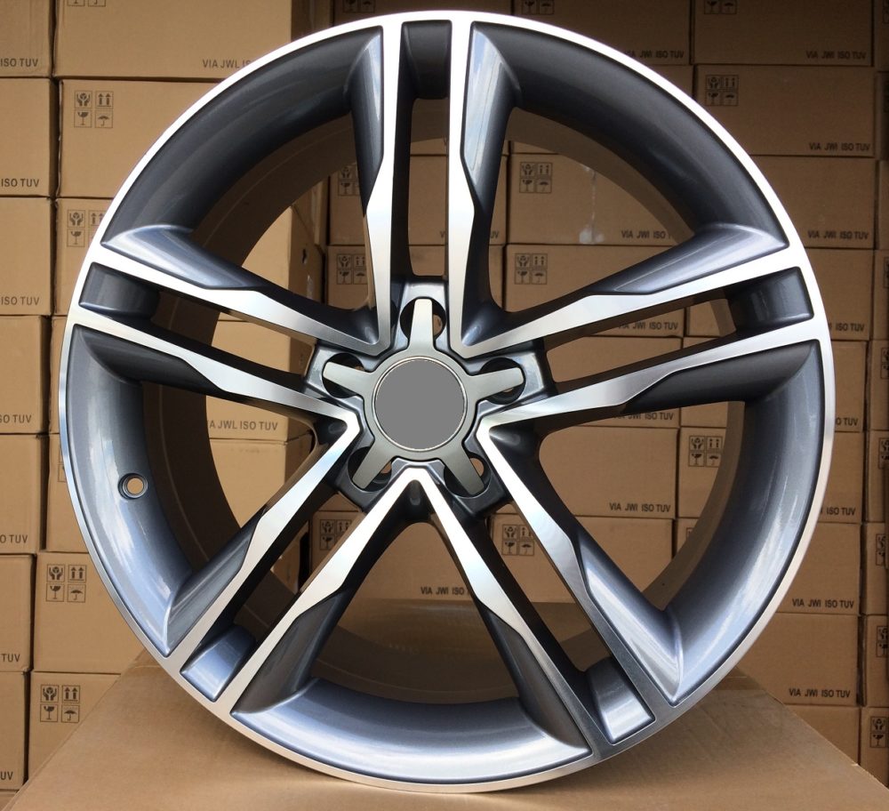R18x8 5X112 ET 39 66.5 BK114 Grey Polished+Powder Coating (MGPC) For AUD (P)