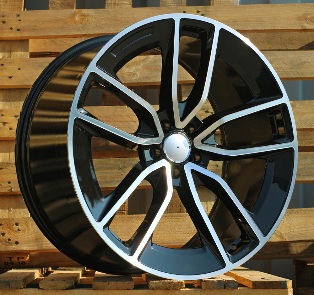 R22x11 5X112 ET 42 66.6 B5949 Black Polished (MB) For MER (P+Z7) (New GLS/GLE (Rear+Front))