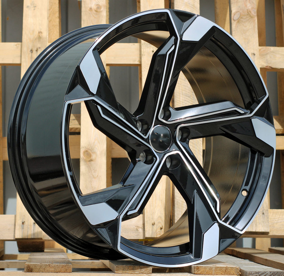 R18x8 5X112 ET 40 66.5 Y1201 (IN5633) Black Polished (MB) For AUD (K8)