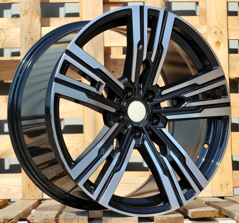 R19x8.5 5X112 ET 25 66.6 B1831 (IN5661) Black Polished (MB) For BMW (Z3+Z5) ((AKC 115 Eur)Rear+Front)