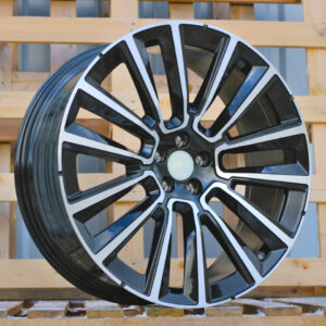 YF7076_000000005926 R22x9 5X108 ET 38.5 63.4 YF7076 Black Polished (MB) For VOLVO (Z6) (HYBRID FORGED New Model)