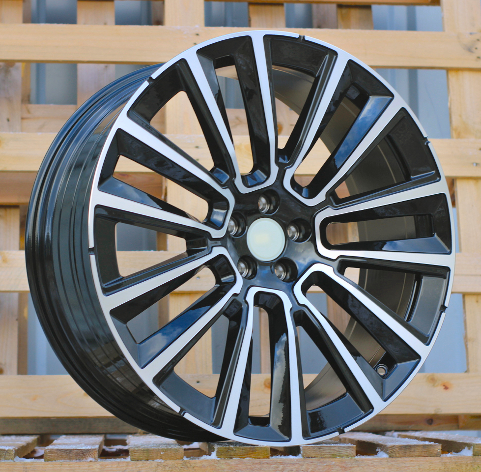 R19x8 5X108 ET 42.5 63.4 YF7076 (3S1341) Black Polished (MB) For VOLVO (M+P) (HYBRID FORGED)
