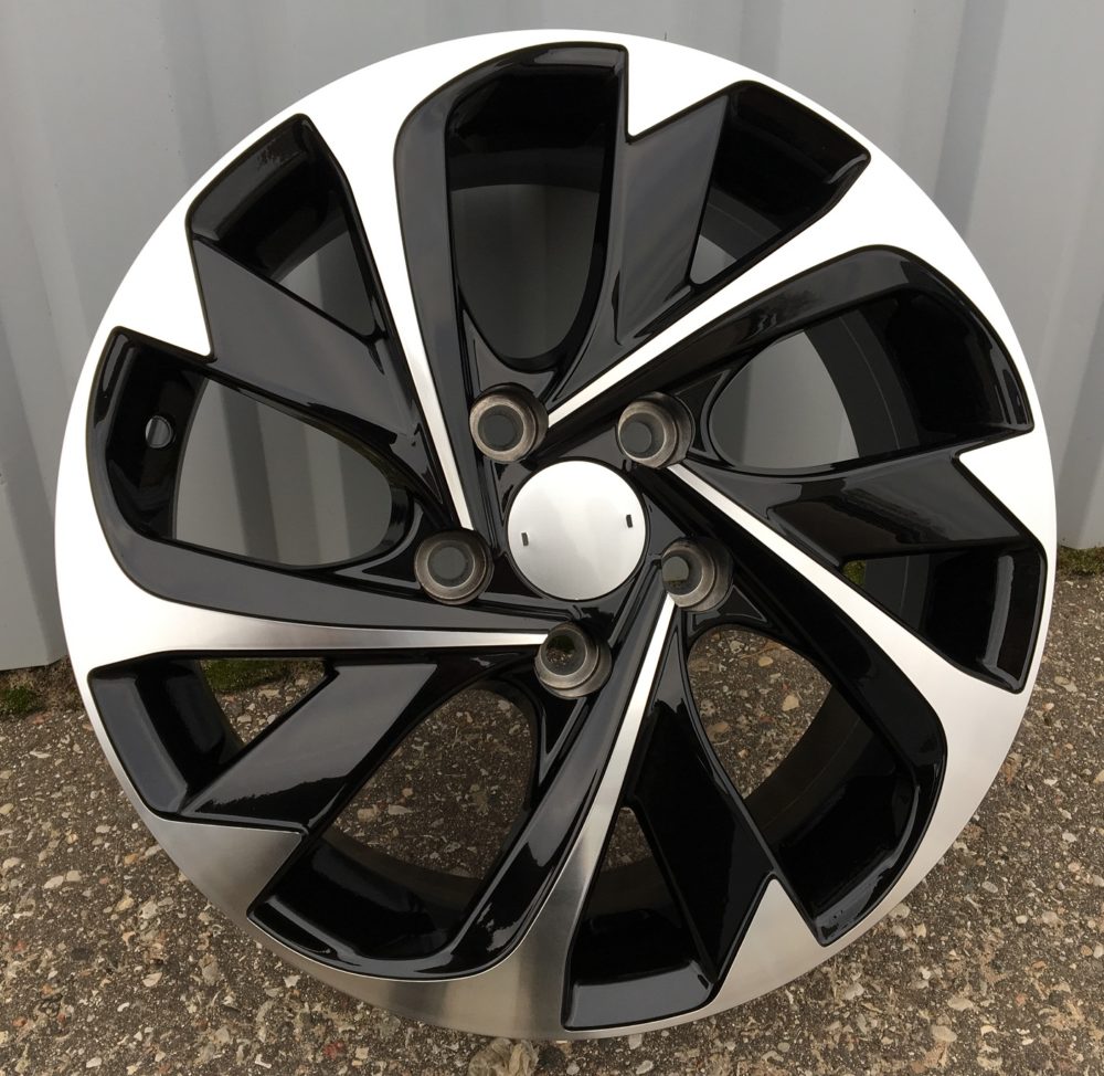 R16x6.5 5X100 ET 40 54.1 XFE89 Black Polished (MB) For TOYOT (R)