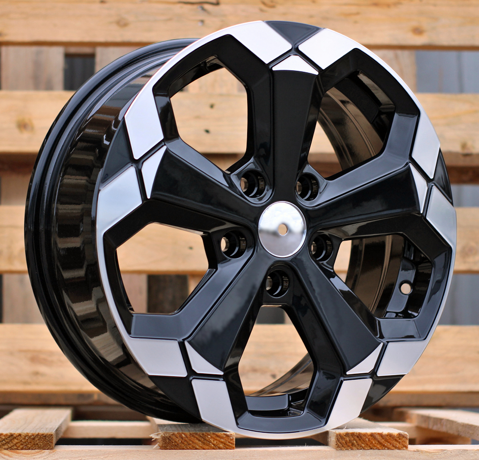R16x6.5 5X114.3 ET 45 66.1 Y1274 Black Partial Polished (BP) For DACIA (K4+D5) ((AKC 70 Eur))