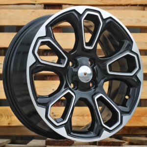 R17x7 4X108 ET 37.5 65.1 B1136 Black Polished (MB) For FORD (L6)
