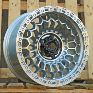 FBX357_000000009817 R17x8.5 5X127 ET M12 71.5 FBX357 Machined Silver (MS) For 4X4 (M) (HYBRID FORGED)