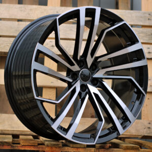 B1618_000000008039 R19x8.5 5X112 ET 35 66.6 B1618 (FBX158) Black Polished (MB) For AUD (Z5) (HYBRID FORGED)