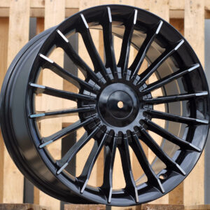 R17x8 5X120 ET 34 72.6 BK273 (BY1023) Black+Polished Lip (BLPL) For BMW (Z3+Z6)