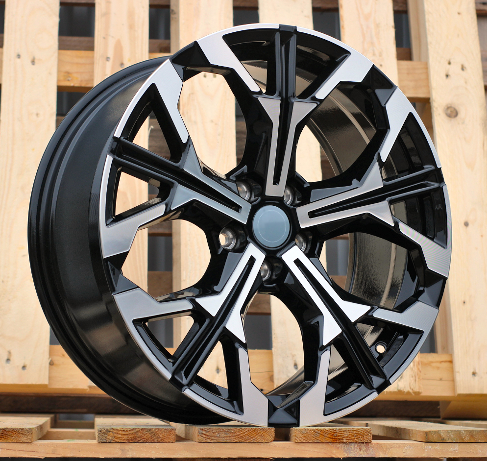 R19x8.5 5X112 ET 40 66.6 H3457F Black Polished (MB) For BMW (M+K7) (HYBRID FORGED Rear+Front)