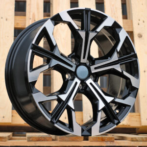R18x8 5X112 ET 27 66.6 H3457F (F8735) Black Polished (MB) For BMW (M) (HYBRID FORGED)
