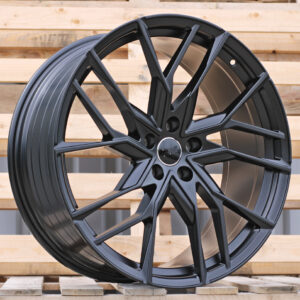 YF5771_000000009900 R20x8 5X112 ET 45 57.1 YF5771 Black Half Matt (BLHM) For AUD (K7) (HYBRID FORGED Q4 e-tron (Front))