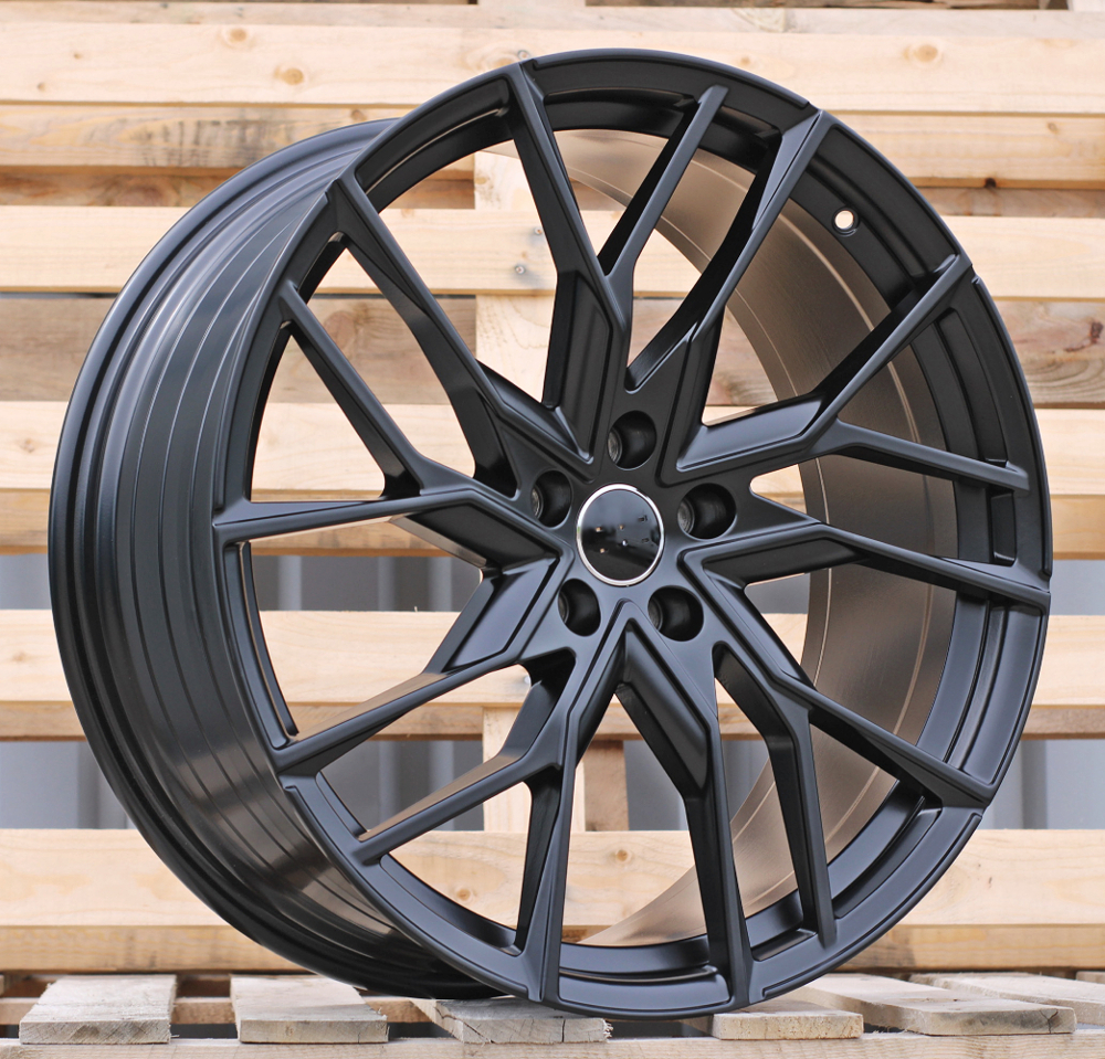 R20x8 5X112 ET 45 57.1 YF5771 Black Half Matt (BLHM) For AUD (K7) (HYBRID FORGED Q4 e-tron (Front))