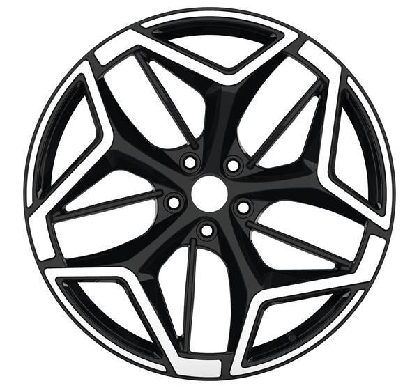 R19x7.5 5X108 ET 50 63.4 IN3635F Black Polished (MB) For FORD (K7) (HYBRID FORGED (Kuga, Puma))