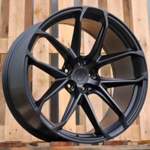 R21x10 5X112 ET 19 66.5 Y5985B (FBX265) Black Half Matt (BLHM) For PORCH (P2) (HYBRID FORGED Front+Rear)
