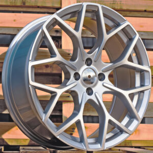 B1449_000000001742 R18x8 4X100 ET 30 60.1 B1449 Machined Silver (MS) For SMART (K7) ((AKC 55 Eur) HAXER Front+Rear)