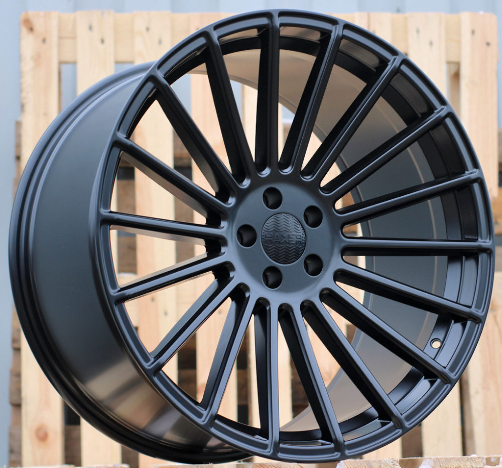 R21x10.5 5X112 ET 40 66.6 HX010 Black Half Matt (BLHM) For HAXER (Z2+Z3) (Rear+Front)