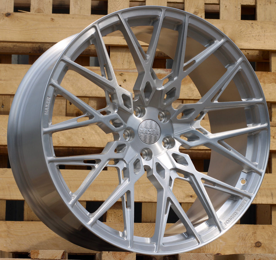 R21x10.5 5X112 ET 30 66.6 HXF03 Brush Silver (BS) For HAXER (K3) (FORGED (NEW Model))