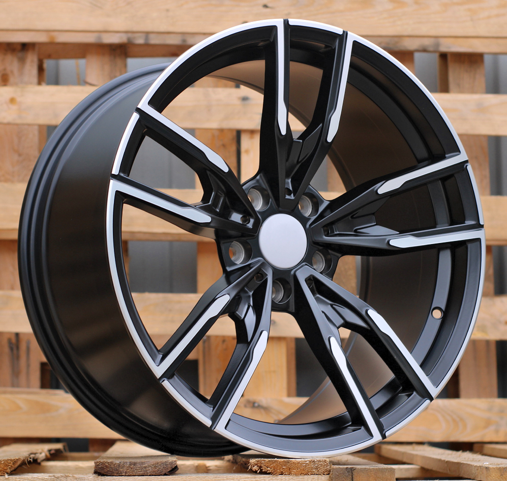 R19x8.5 5X112 ET 25 66.6 I5478 Black Polished Half Matt (MBHM) For BMW (Z3) (Rear+Front)