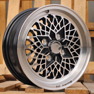 R13x5.5 4X100 ET 30 67.1 L1352 Black Polished (MB) For RACIN (R)