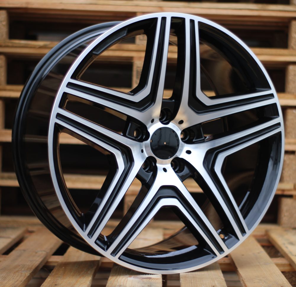 R20x9.5 5X130 ET 35 84.1 BK206 (BY157) Black Polished (MB) For MER (Z1)