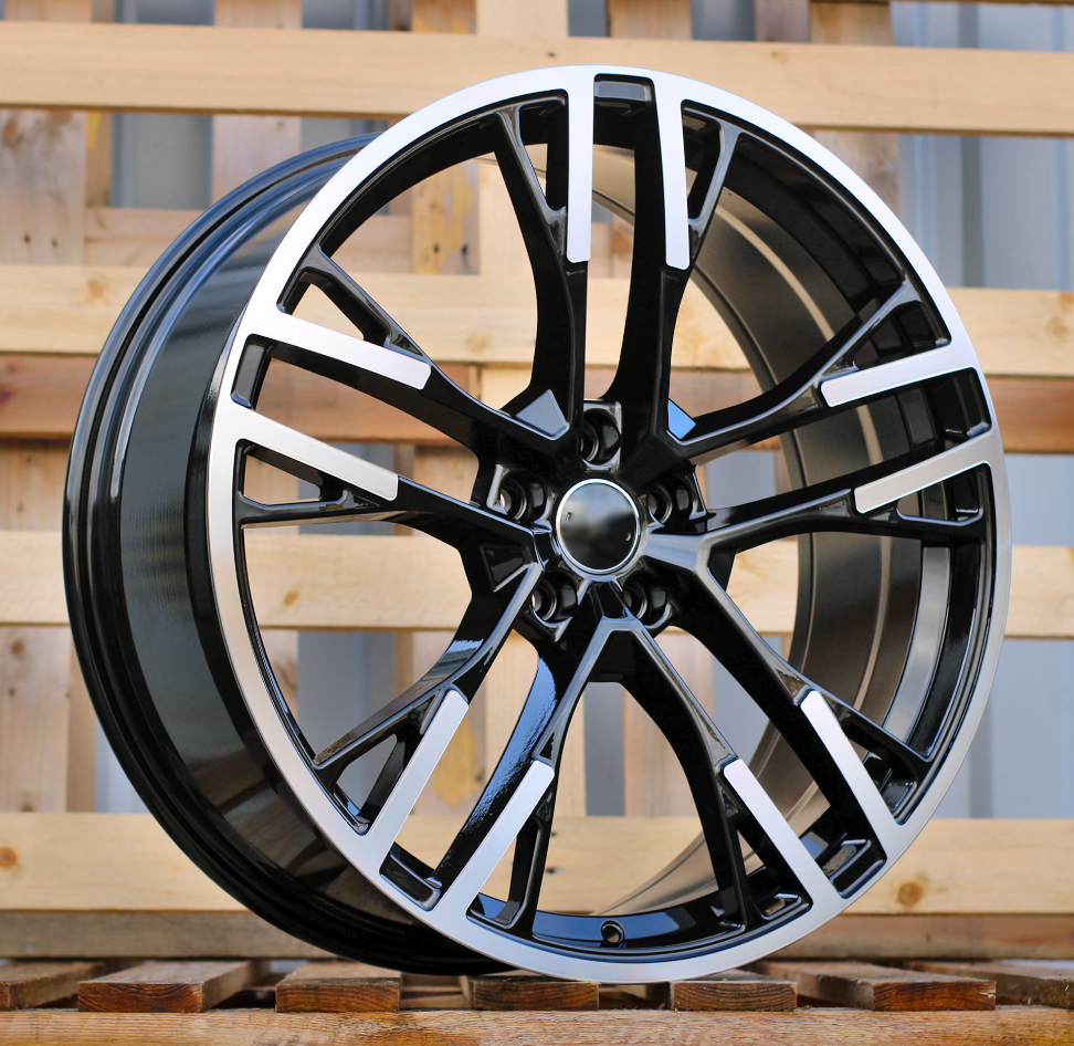 R19x8.5 5X112 ET 34 66.5 F726 Black Polished (MB) For AUD (K8) (HYBRID FORGED)
