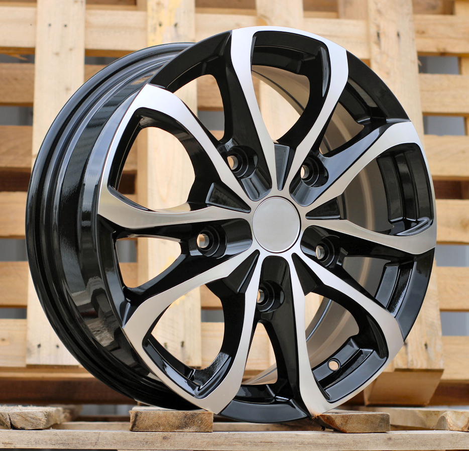 R16x6.5 5X160 ET 56 65.1 FBX079 Black Polished (MB) For FORD (P2+Z6+L1) (HYBRID FORGED)