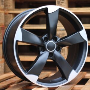 BK217_000000003864 R18x8.5 5X112 ET 45 66.5 BK217 (BY939) Black Polished Half Matt (MBHM) For AUD (P+P1+K7)