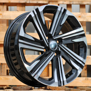 D1822_000000006263 R14x5.5 4X100 ET 45 54.1 D1822 Black Polished (MB) For TOYOT (Z2)