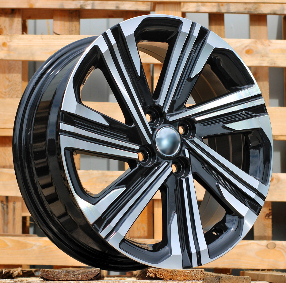 R15x5.5 4X100 ET 45 54.1 D1822 Black Polished (MB) For TOYOT (Z2+M)