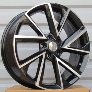 R17x7 5X100 ET 40 57.1 FE181 (BK5804) Black Polished (MB) For SKODA (R+Z4)