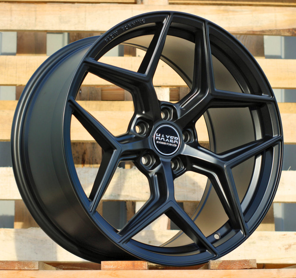 R19x8.5 5X112 ET 40 66.6 HX04F Black Half Matt (BLHM) For HAXER (Z7) (HYBRID FORGED (Front+Rear))