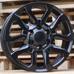 B1623_000000006898 R17x7.5 6X139.7 ET 30 106 B1623 (BK5901) Black Half Matt (BLHM) For TOYOT (M)