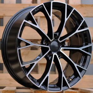 R18x7.5 5X112 ET 51 57.1 3S1279 Black Polished (MB) For VW (R) (HYBRID FORGED New Model)