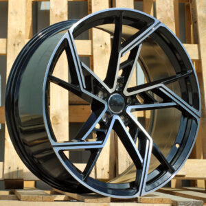 R18x8 5X112 ET 40 66.5 I5611 Black Polished (MB) For AUD (K7) (New ABT Style)