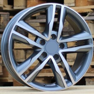 BK424_000000003627 R17x7.5 5X120 ET 50 65.1 BK424 Grey Polished (MG) For VW (K2+P) (4x4 (max 1250kg))