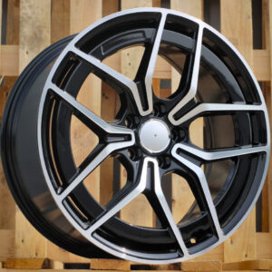3S1034_000000004607 R18x8.5 5X112 ET 52 66.6 3S1034 Black Polished (MB) For MER (K2) (HYBRID FORGED)