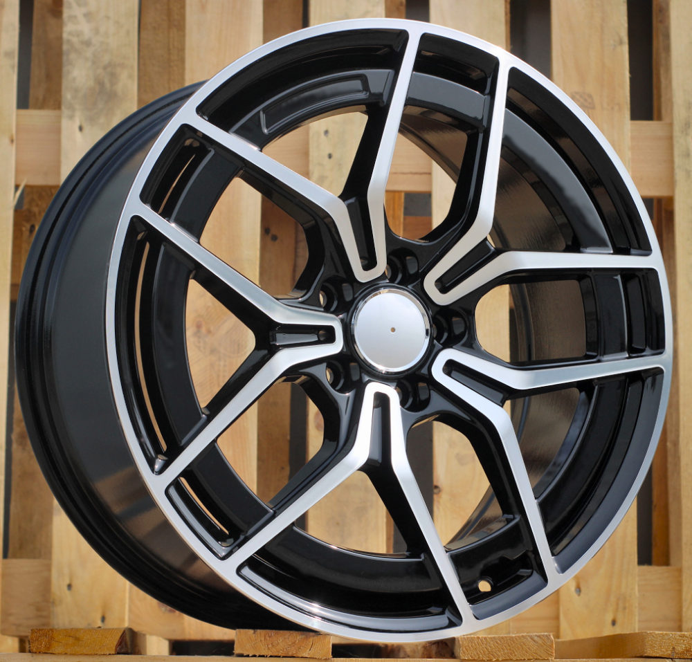 R18x8.5 5X112 ET 52 66.6 3S1034 Black Polished (MB) For MER (K2) (HYBRID FORGED)
