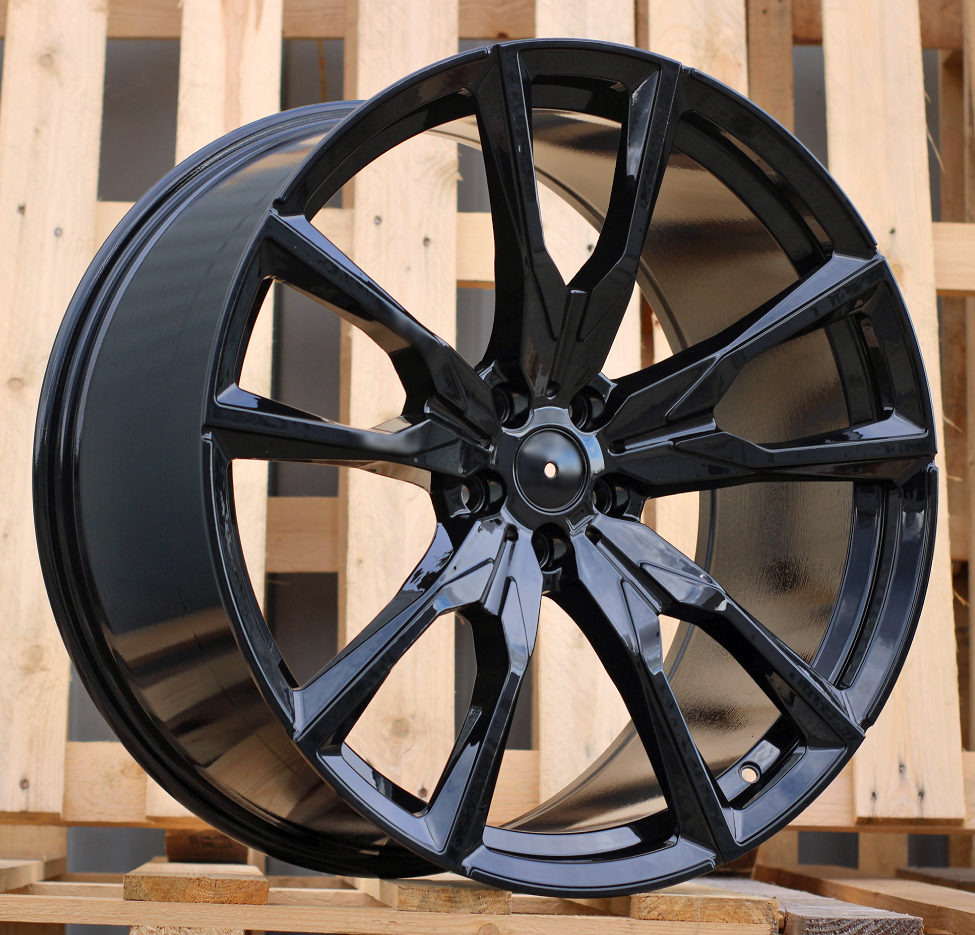 R22x10.5 5X112 ET 43 66.6 FE221 Black (BL) For BMW (Z5) (New X7 Rear+Front)