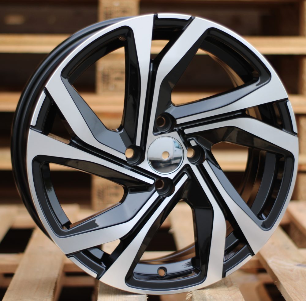 R14x6 4X100 ET 40 60.1 B5762 Black Polished (MB) For RENAU (R+D2)